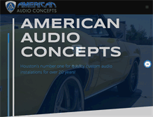 Tablet Screenshot of americanaudioconcepts.com